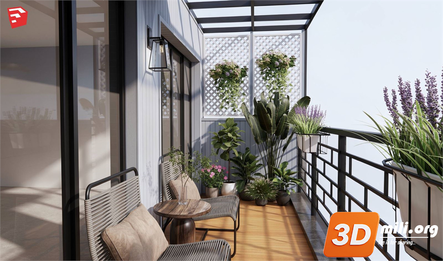 Balcony Skp Files